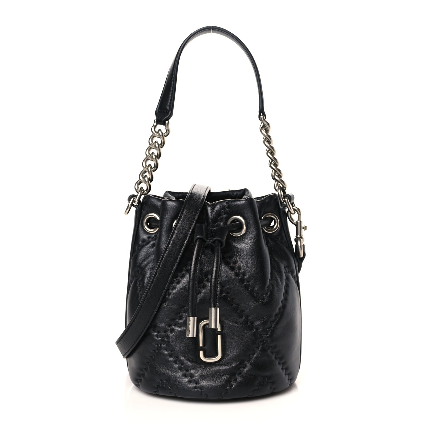 Calfskin Quilted The Bucket Bag Black