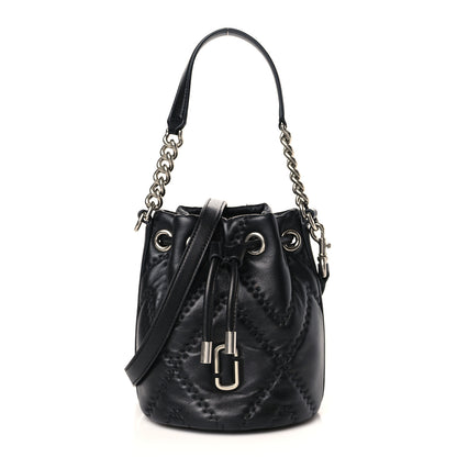Marc Jacobs Calfskin Quilted The Bucket Bag Black 1 of 9