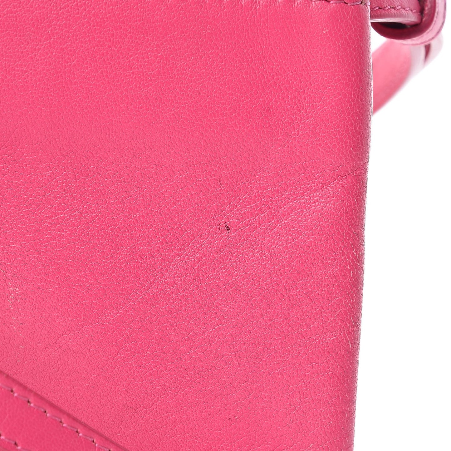 Lambskin Small Trio Crossbody Bag Fluo Fuchsia