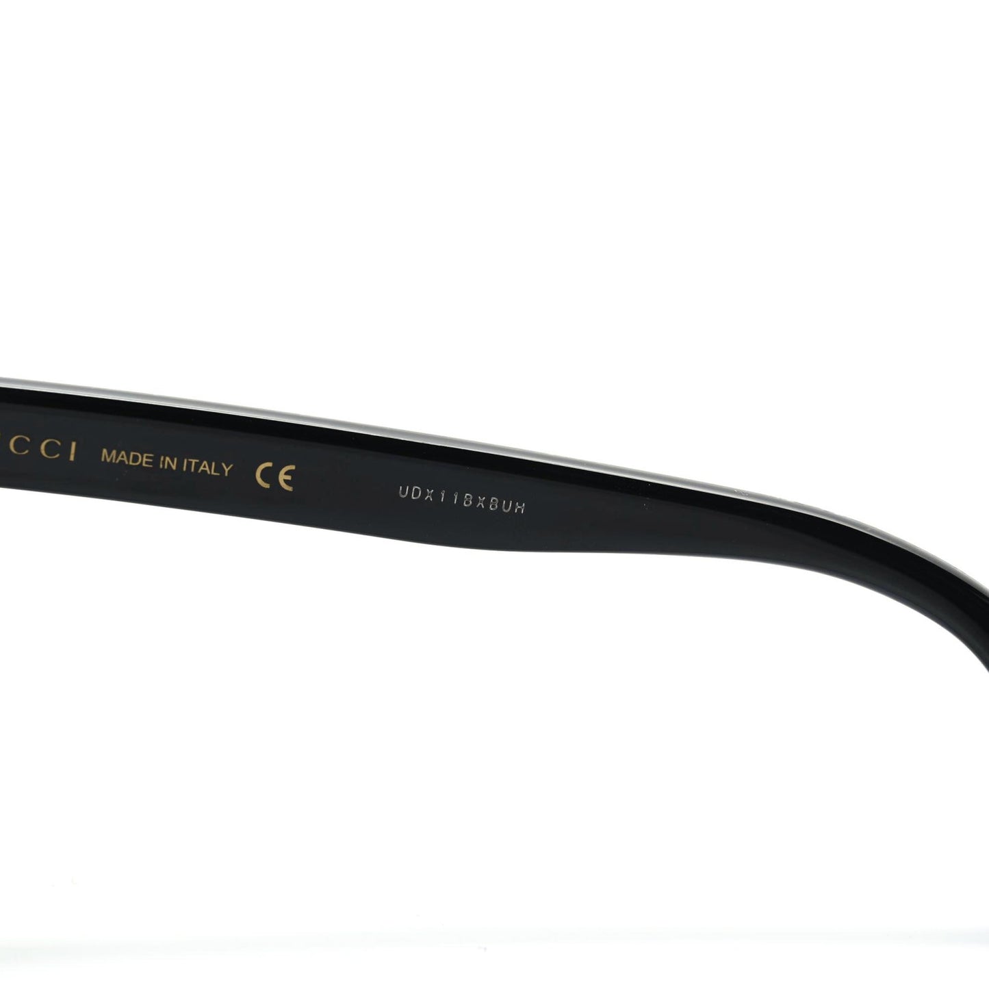Glitter Acetate Cat Eye Sunglasses GG0325SA Black Yellow