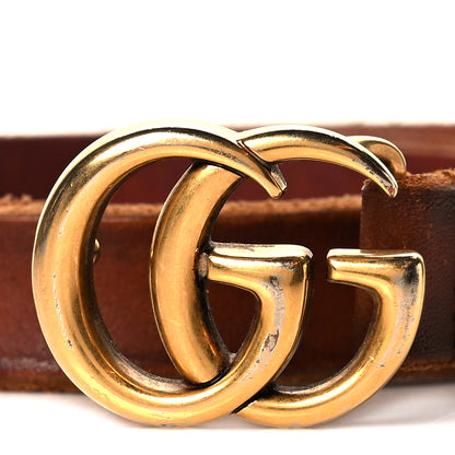 Gucci Faded Calfskin Double G 20mm Belt 70 28 Cuir 2 of 9