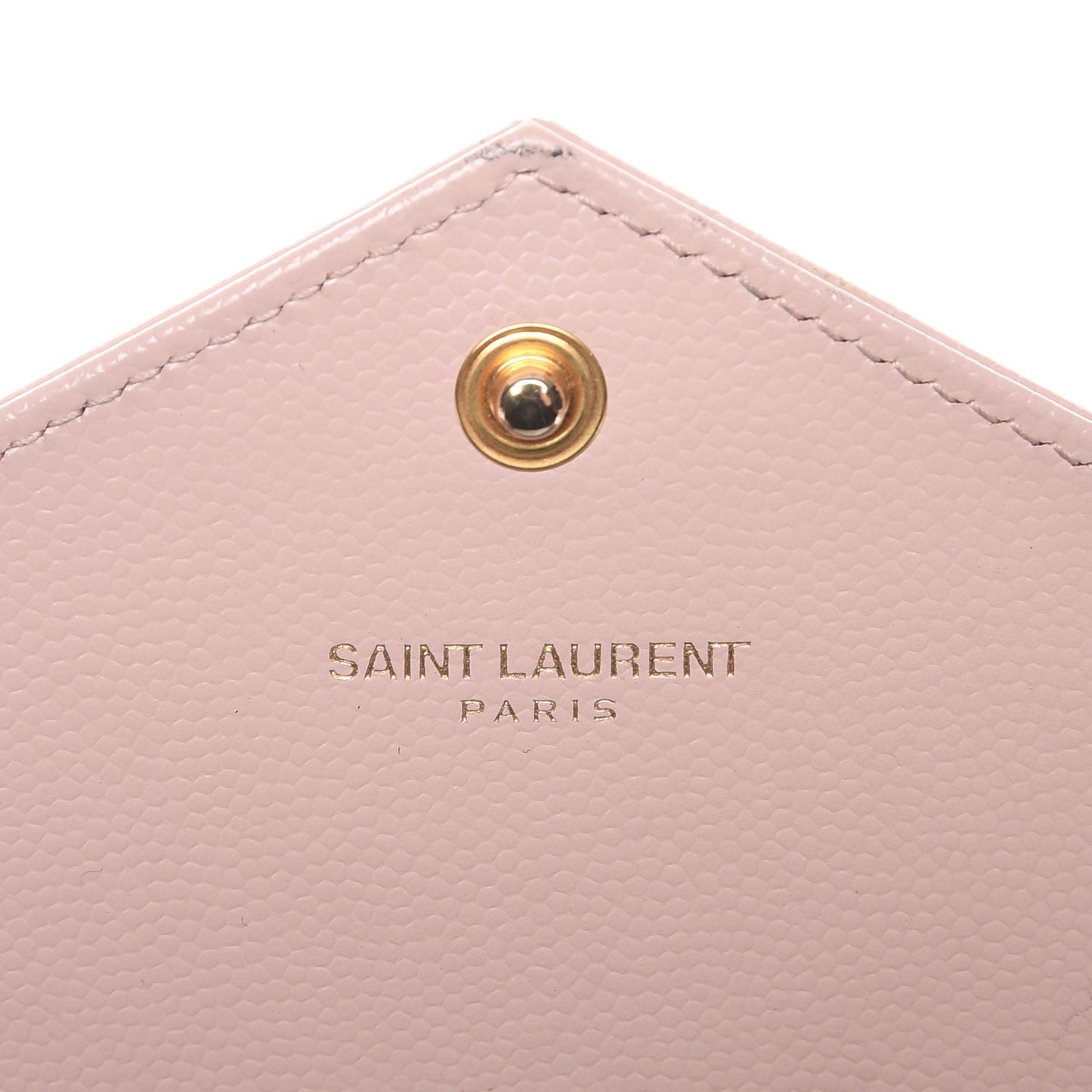 Grain De Poudre Matelasse Chevron Monogram Flap Wallet Pale Pink