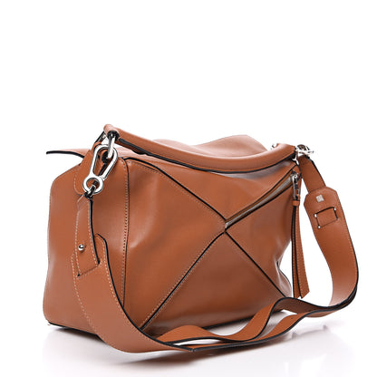 Loewe Calfskin Medium Puzzle Bag Tan 1 of 13