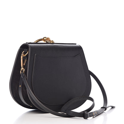 Chloe Calfskin Suede Medium Nile Bracelet Bag Black 3 of 12