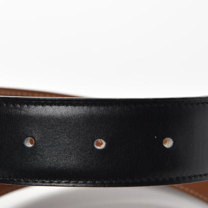 Hermes Box Epsom 32mm H Belt 72 Black Gold 5 of 11
