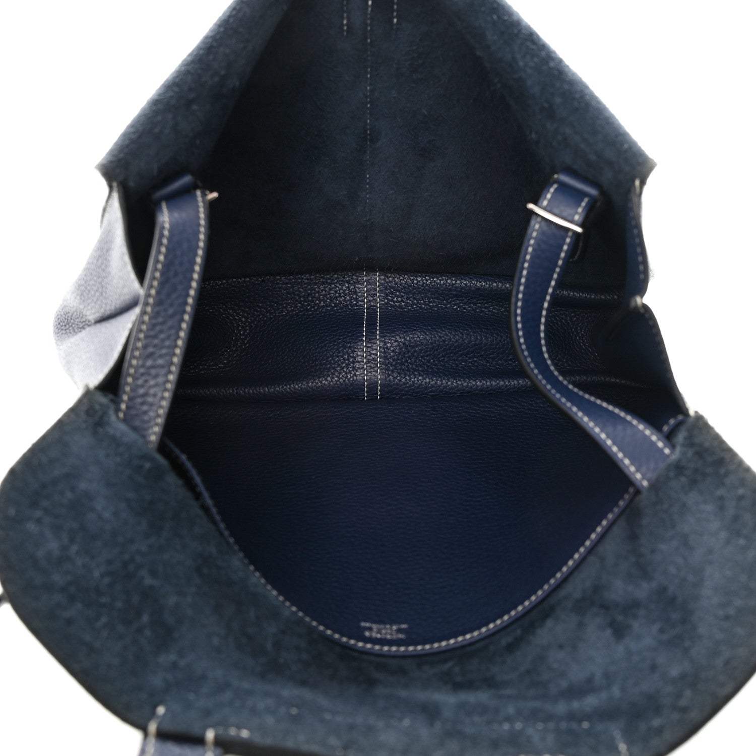 Hermes Taurillon Clemence Halzan 31 GM Bleu Encre 5 of 15
