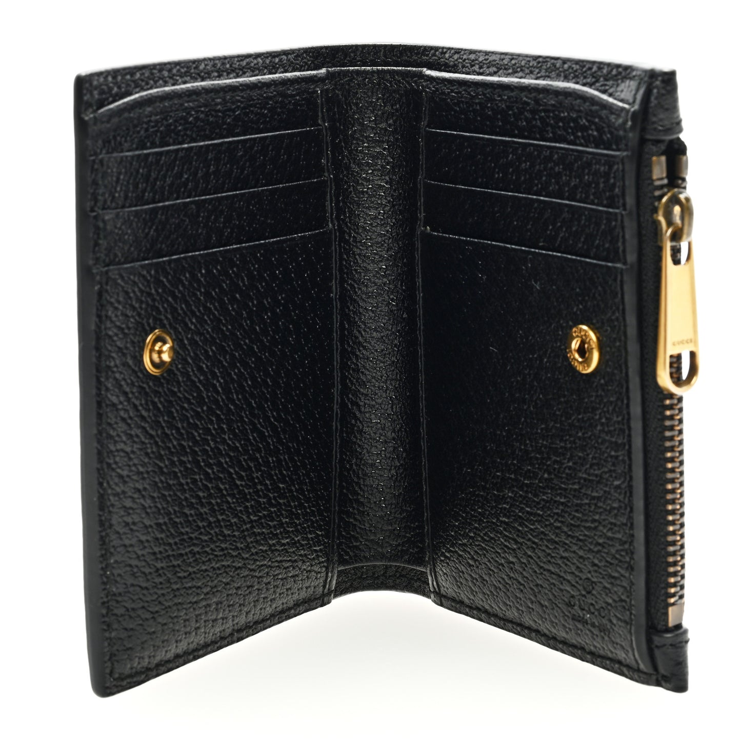Dollar Calfskin GG Marmont Long Wallet Black