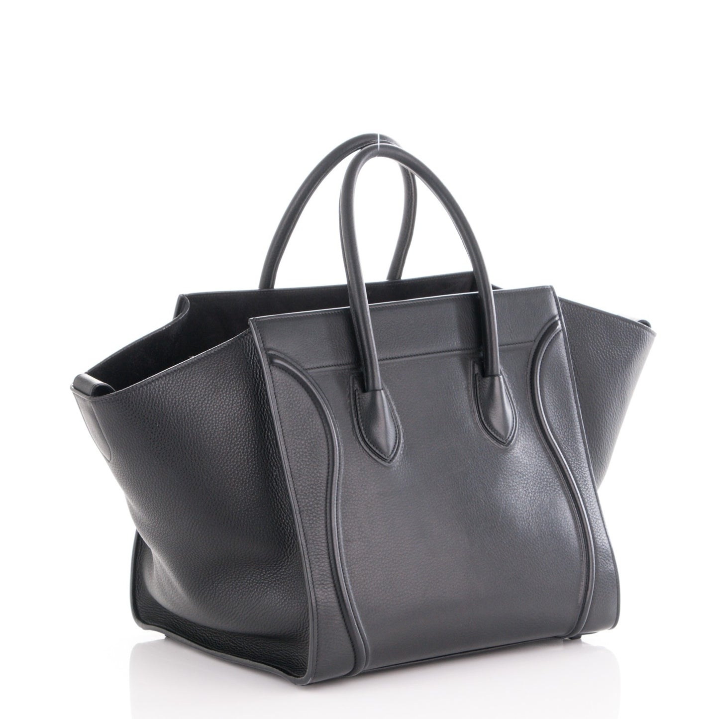 Supple Calfskin Medium Phantom Luggage Black