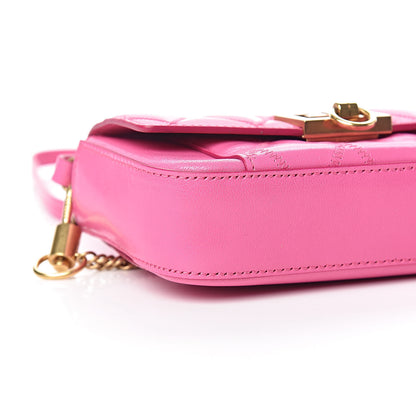 Givenchy Goatskin Quilted GV3 Mini Pocket Convertible Bag Pink 6 of 10
