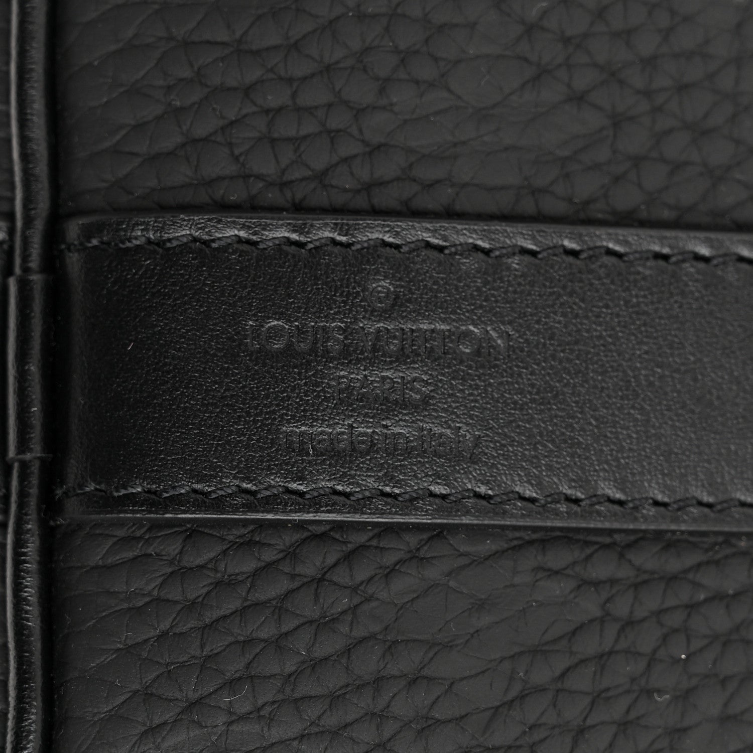 Louis Vuitton Taurillon Monogram Keepall Bandouliere 50 Black 6 of 9