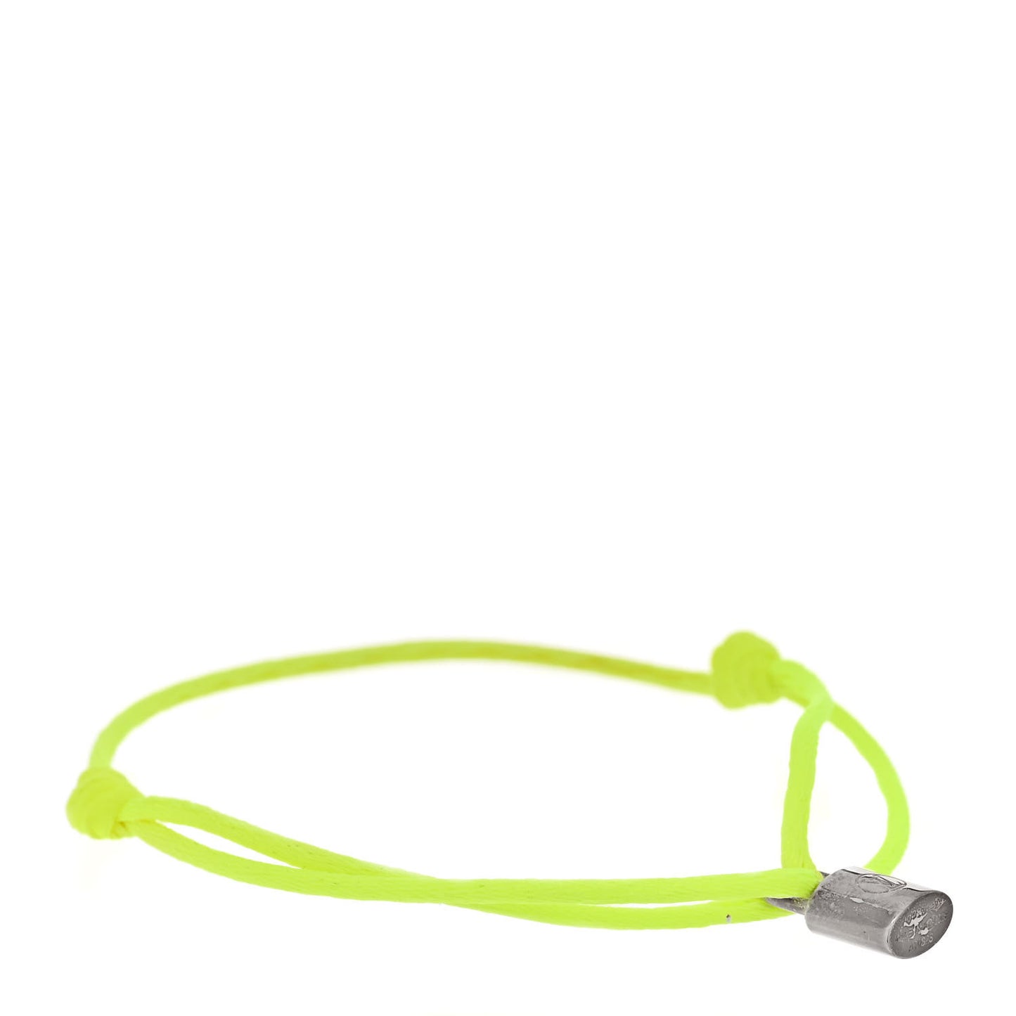 X UNICEF Sterling Silver Lockit Bracelet Neon Yellow
