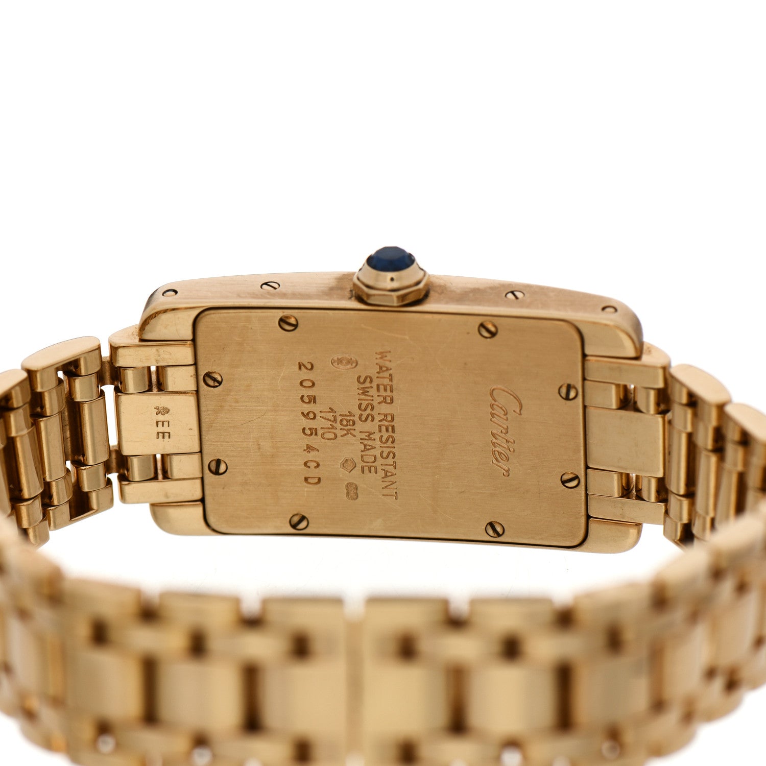 Cartier 18K Yellow Gold 19mm Tank Americaine Quartz Watch 4 of 7