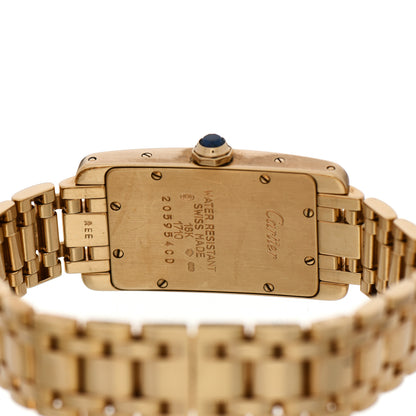 Cartier 18K Yellow Gold 19mm Tank Americaine Quartz Watch 4 of 7