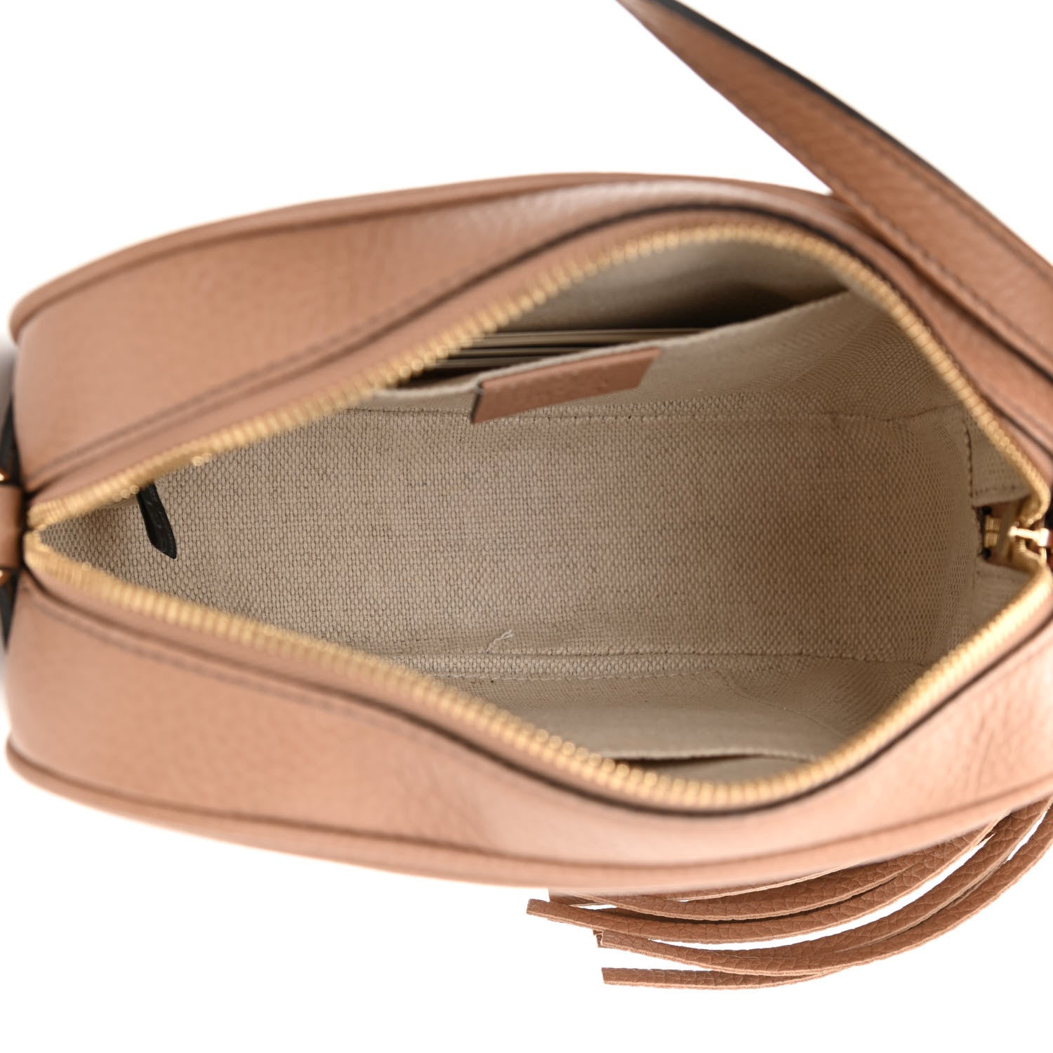 Gucci Pebbled Calfskin Small Soho Disco Bag Rose Beige 5 of 8