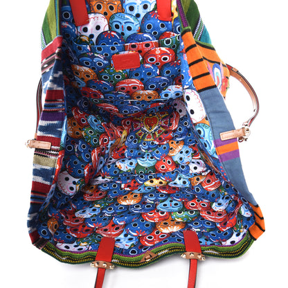 Christian Louboutin Tissu Calfskin Mexicaba Tote Multicolor 6 of 8