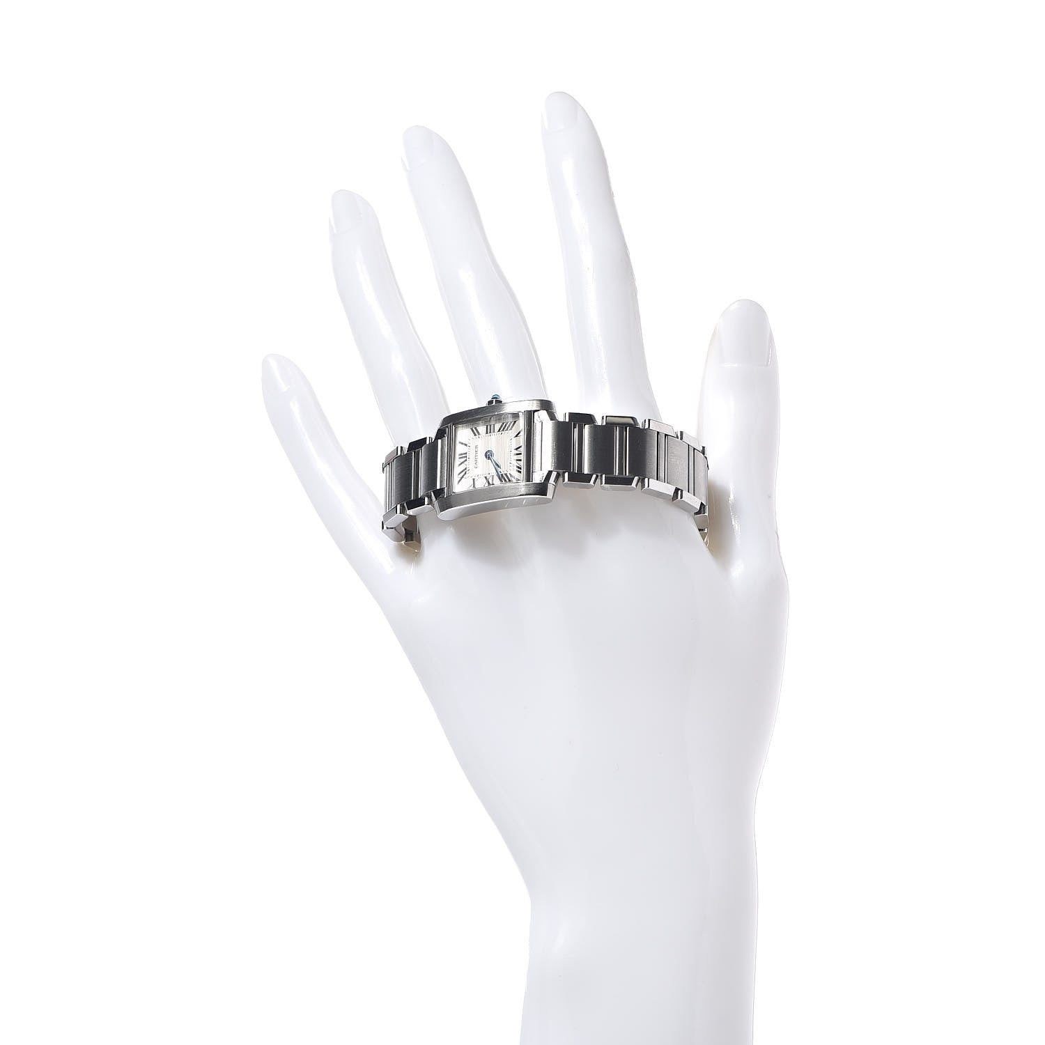 Cartier Stainless Steel 20mm Tank Francaise Quartz Watch 2 of 7