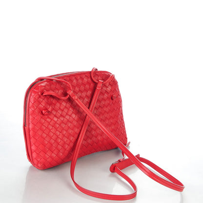 Bottega Veneta Nappa Intrecciato Pillow Crossbody Messenger Corniola 3 of 8