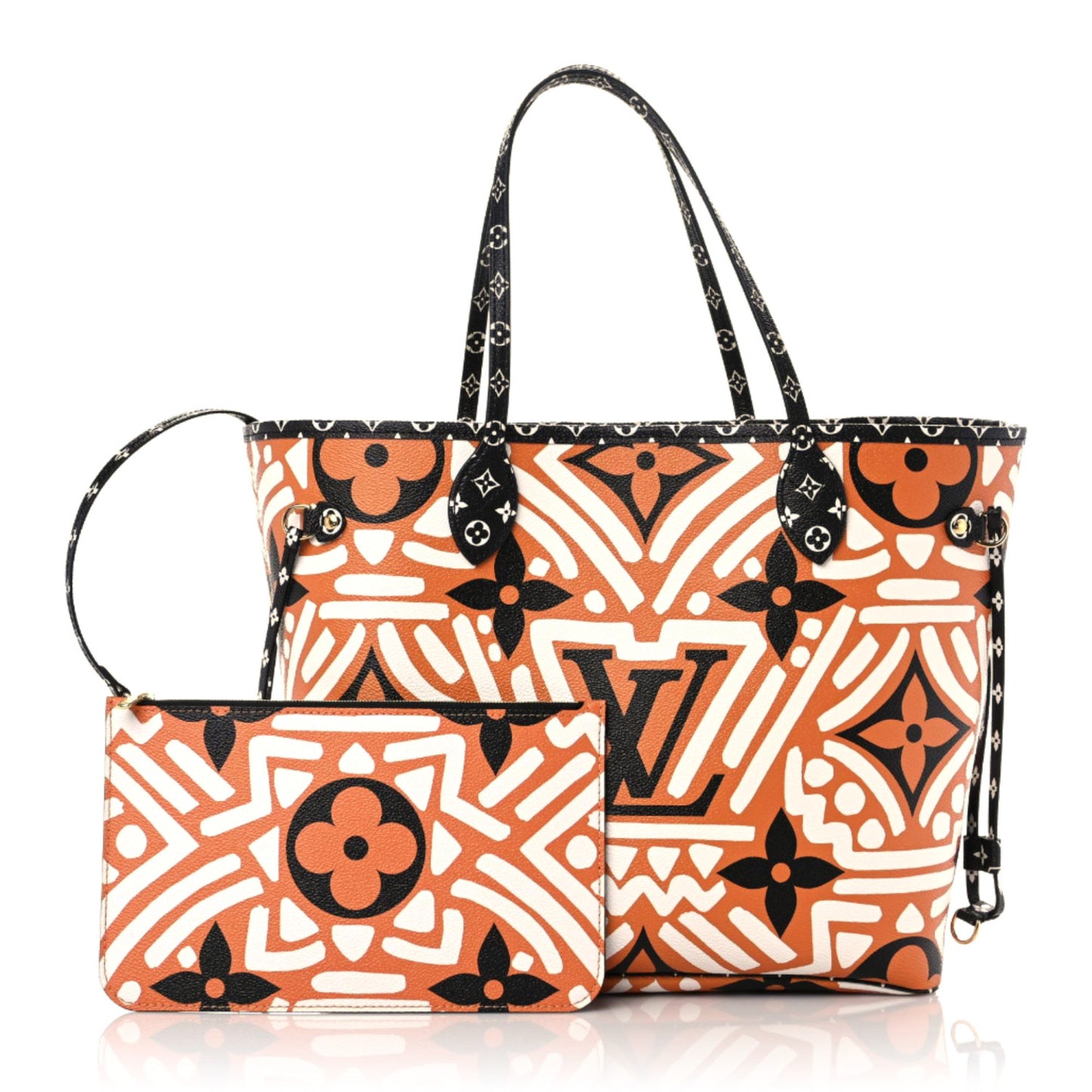 Monogram Giant Crafty Neverfull MM Creme Caramel