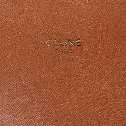 Celine Calfskin Triomphe Canvas Medium Triomphe Tan 9 of 17