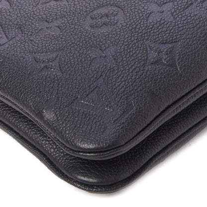 Louis Vuitton Empreinte Double Zip Pochette Black 6 of 9