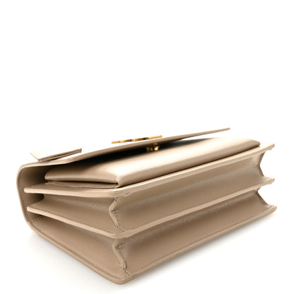 Saint Laurent Calfskin Medium Monogram Sunset Dark Beige 4 of 11
