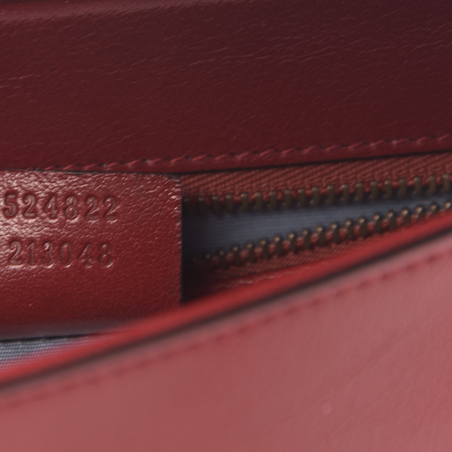 Gucci Calfskin Diagonal GG Medium Thiara Double Envelope Shoulder Bag Black Red 8 of 12