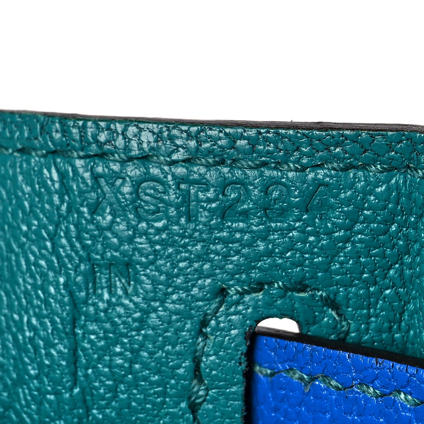 Chevre Mysore Horseshoe Kelly Retourne 28 Bleu Hydra Bleu Paon