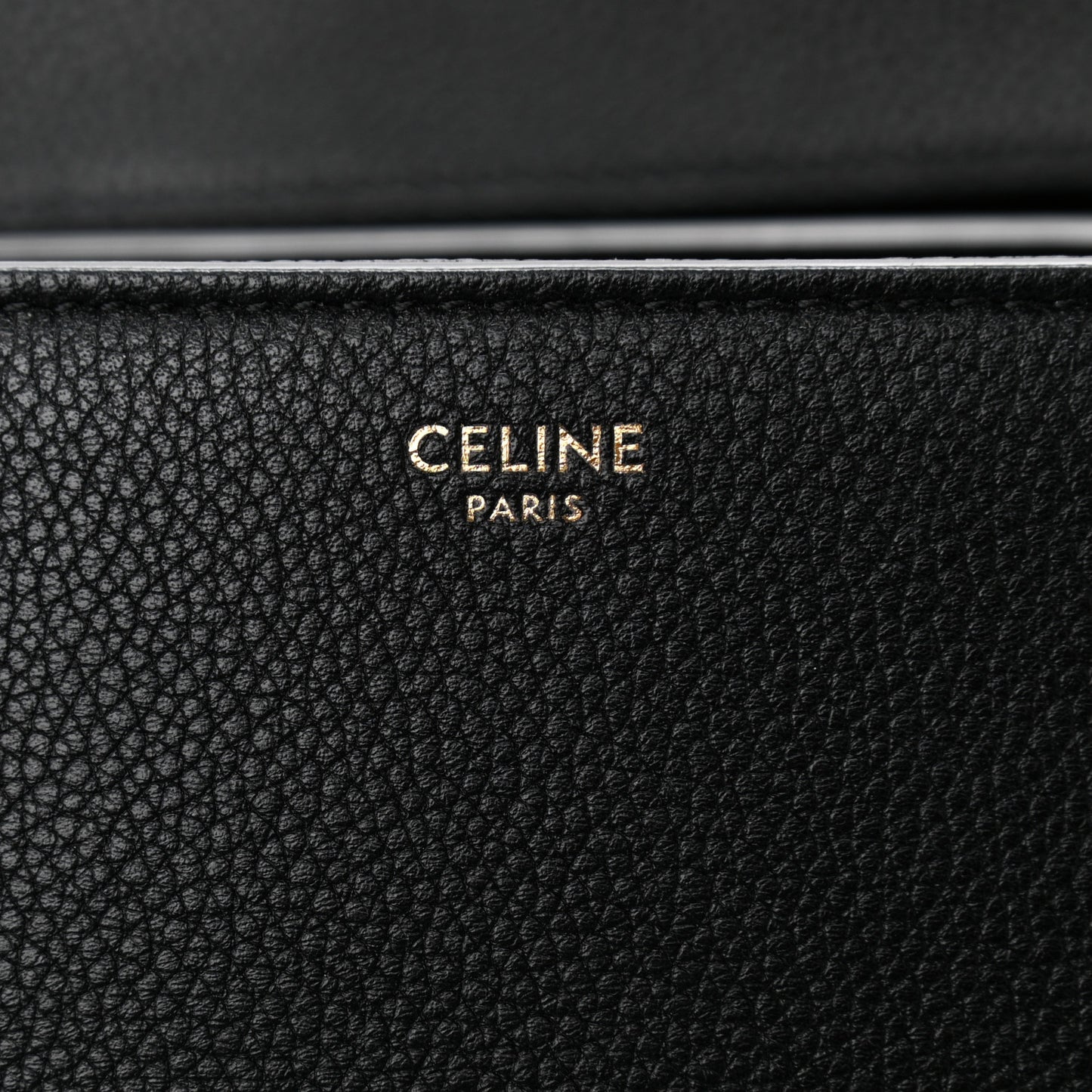 Grained Calfskin Large Soft 16 Bag Black