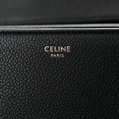 Celine Grained Calfskin Large Soft 16 Bag Black 6 of 9