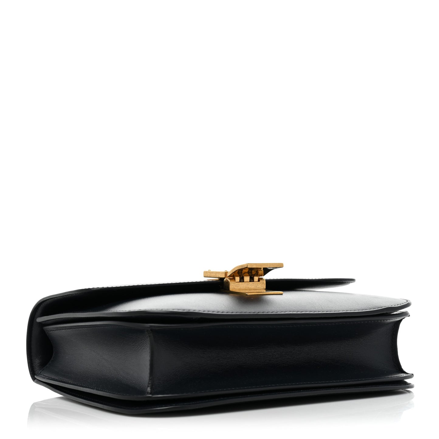 Box Calfskin Medium Classic Box Flap Bag Navy