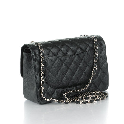 Chanel Caviar Quilted Jumbo Double Flap Black 3 of 8
