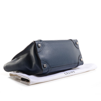 Celine Drummed Calfskin Micro Luggage Orage 4 of 8