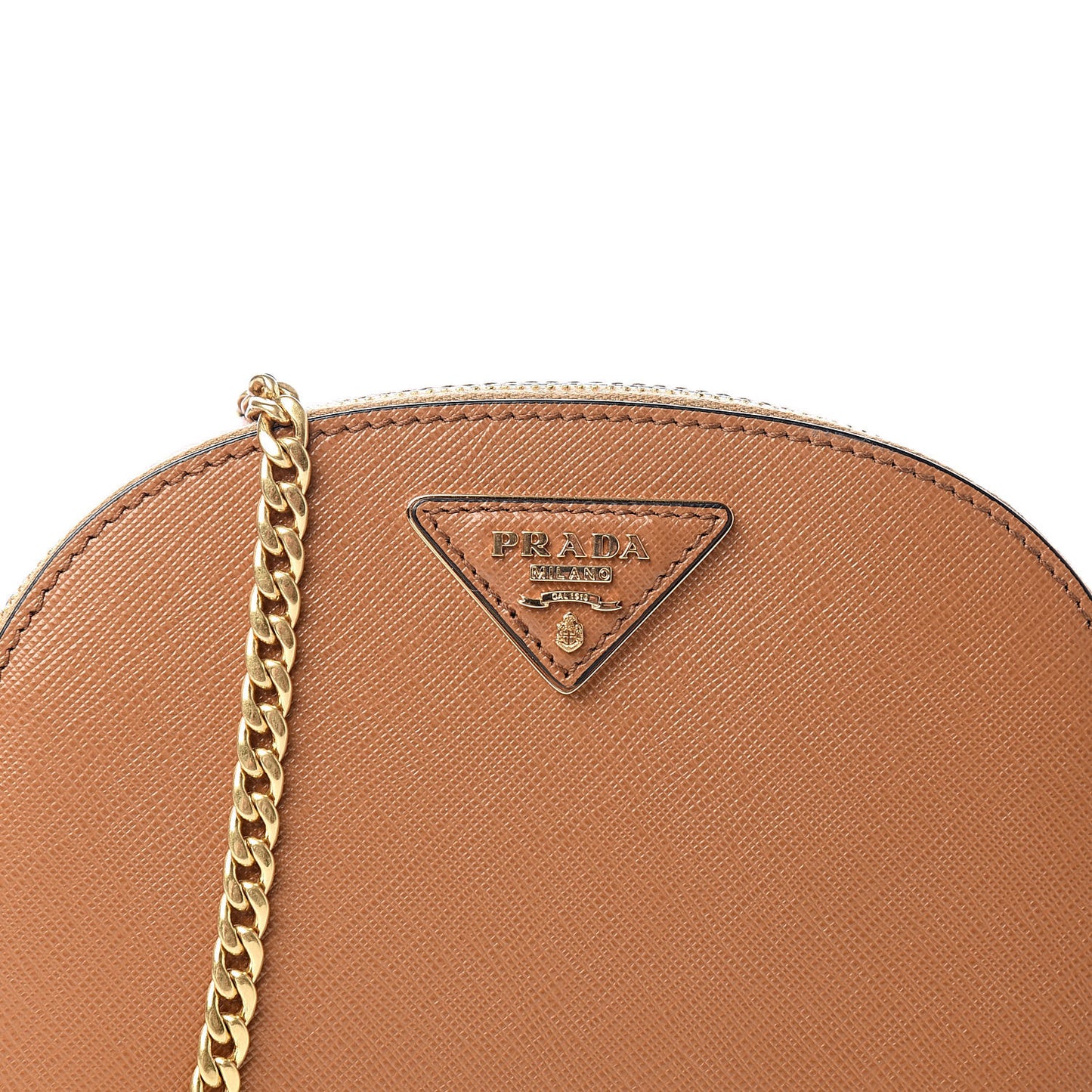 Saffiano Lux Odette Belt Bag Caramel