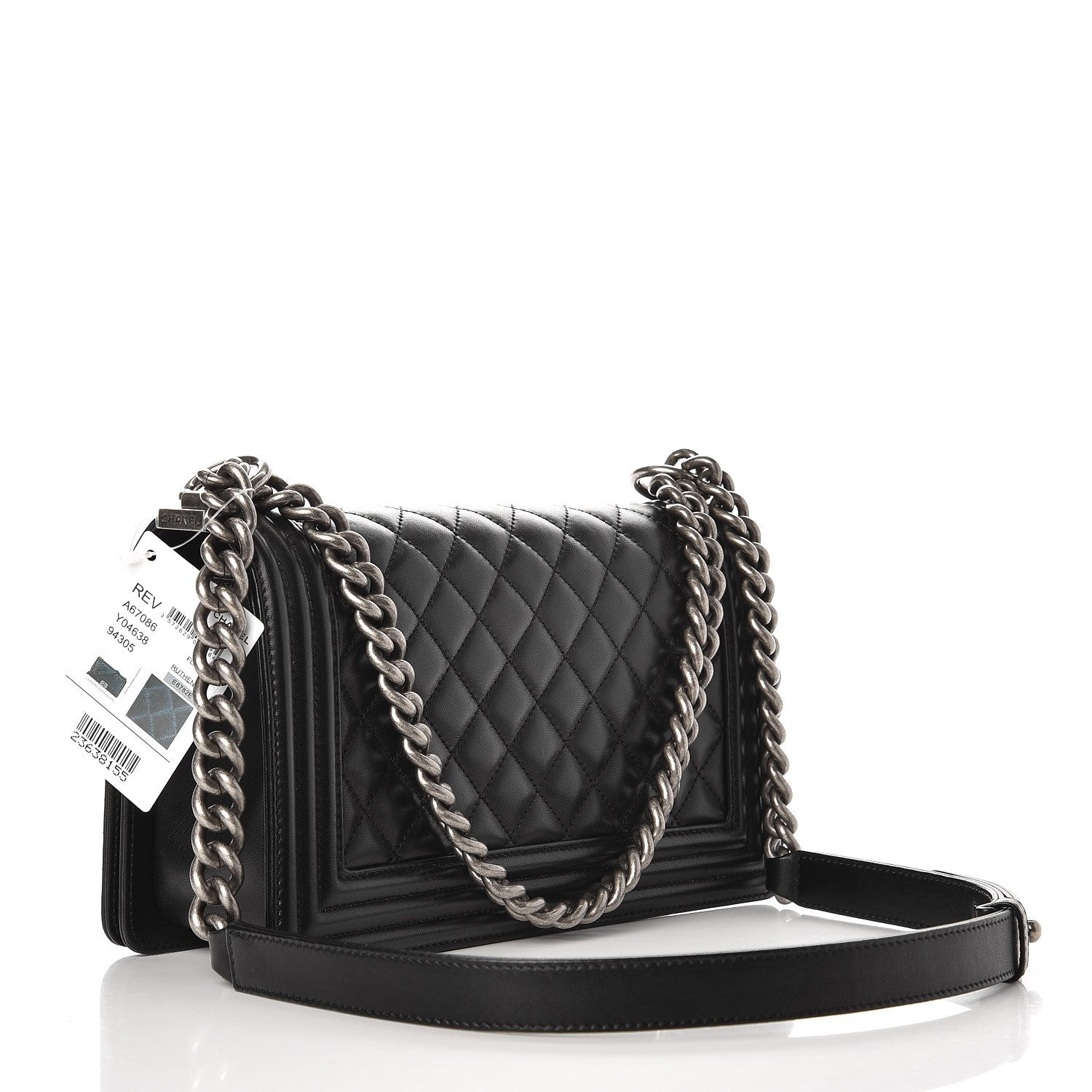 Chanel Lambskin Quilted Medium Boy Flap Black 3 of 8