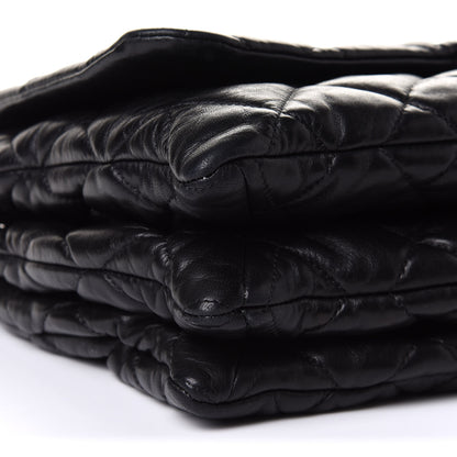 Chanel Lambskin Quilted Maxi Chanel 3 Flap Black 8 of 9