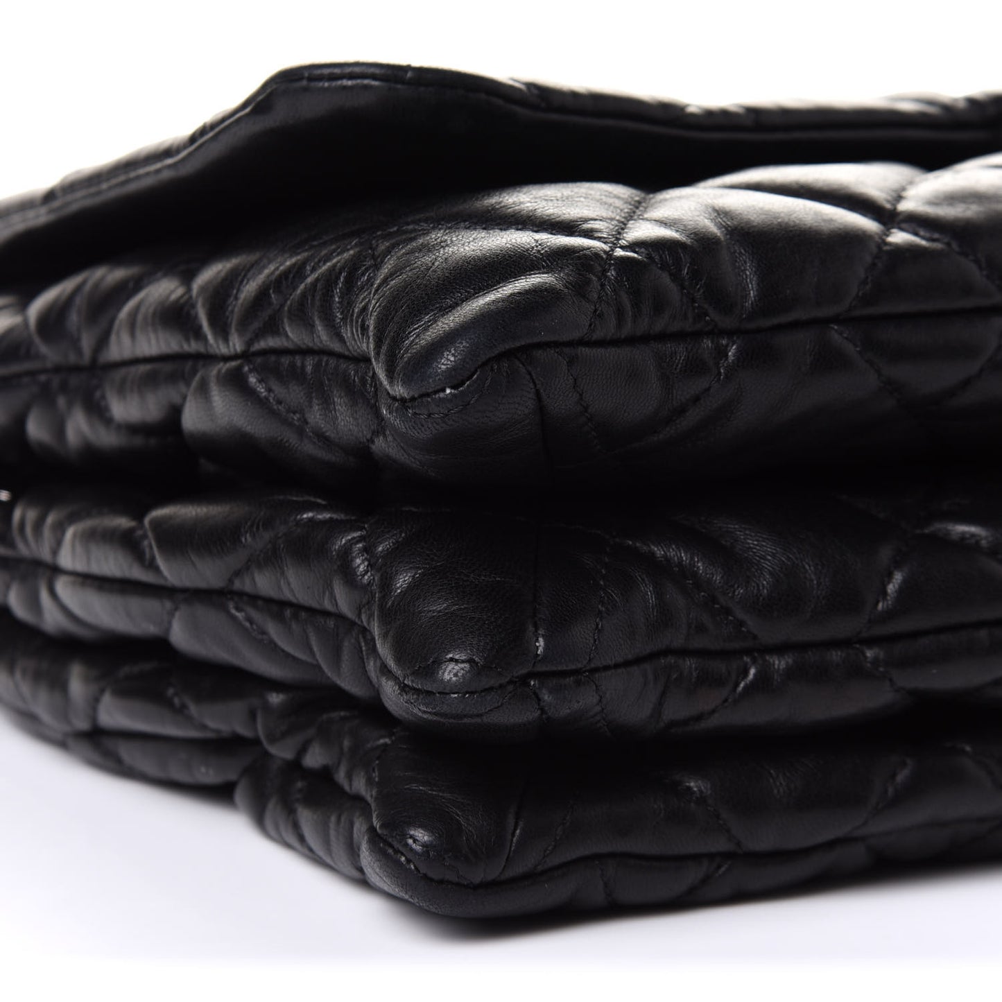 Lambskin Quilted Maxi Chanel 3 Flap Black