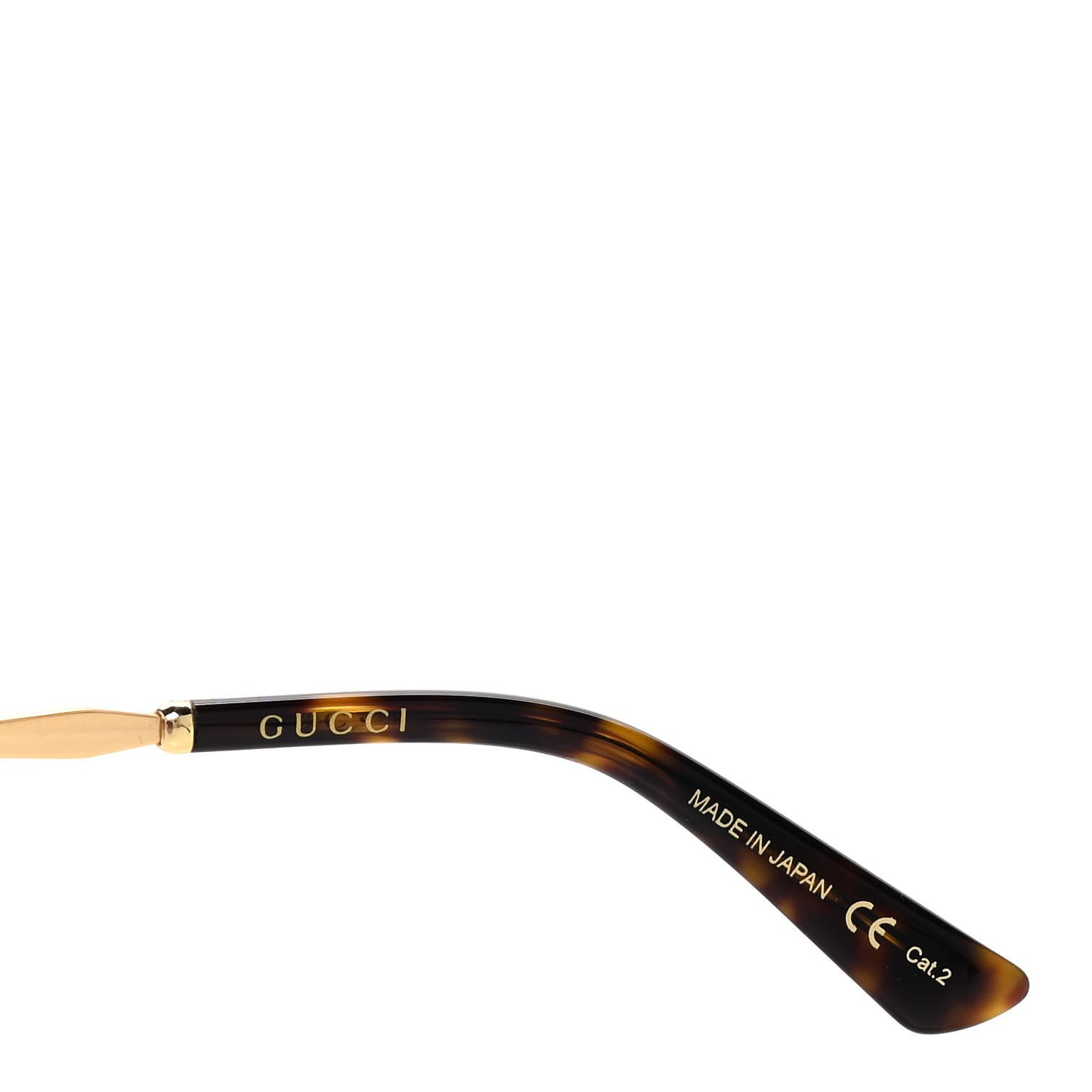 Gucci Metal Round Frame GG0595S Sunglasses Gold Brown 6 of 7