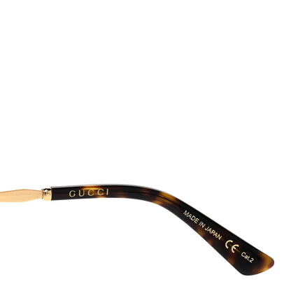 Gucci Metal Round Frame GG0595S Sunglasses Gold Brown 6 of 7