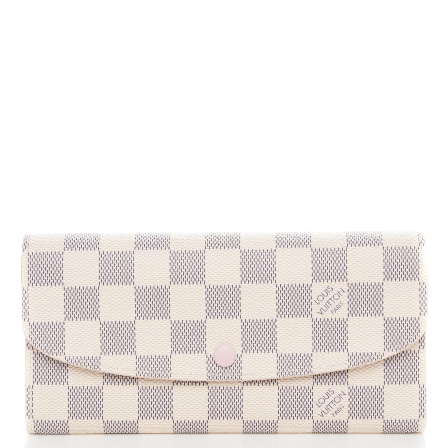 Damier Azur Emilie Wallet Rose Ballerine