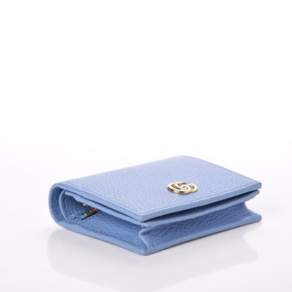 Gucci Dollar Calfskin GG Marmont Card Case Clear Sky Blue 4 of 8
