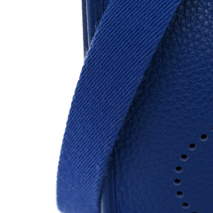 Hermes Taurillon Clemence Evelyne TPM Bleu Royal 12 of 12