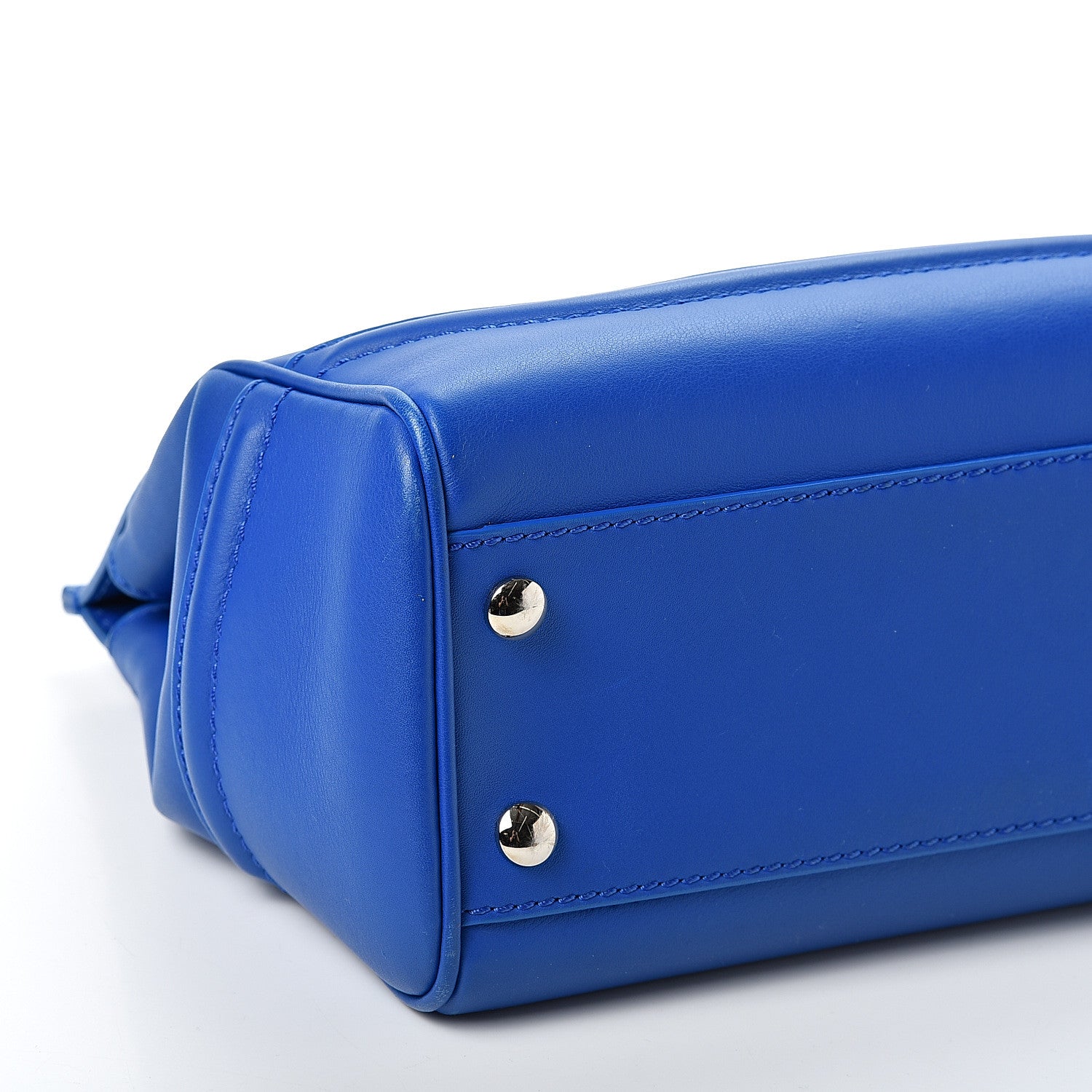 Versace Vitello Medium Palazzo Empire Bag Blue 7 of 9