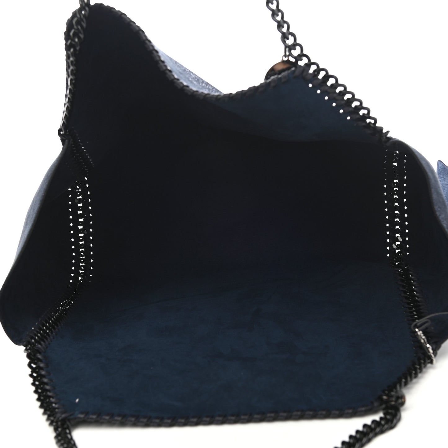Chamois Shiny Dotted Reversible Tote Blue