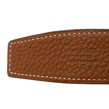 Hermes Box Togo 32mm Belt Strap 80 32 Gold Black 7 of 7