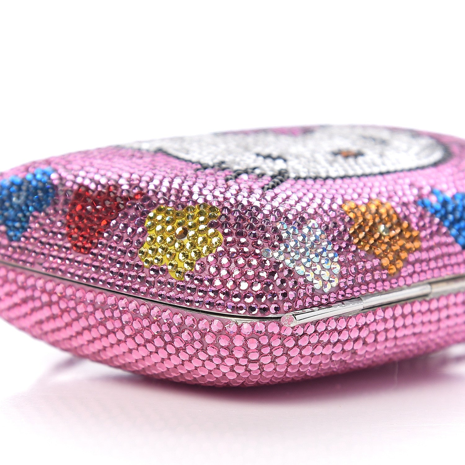 Judith Leiber Swarovski Crystal Kelly Kitty Minaudiere Clutch 6 of 7