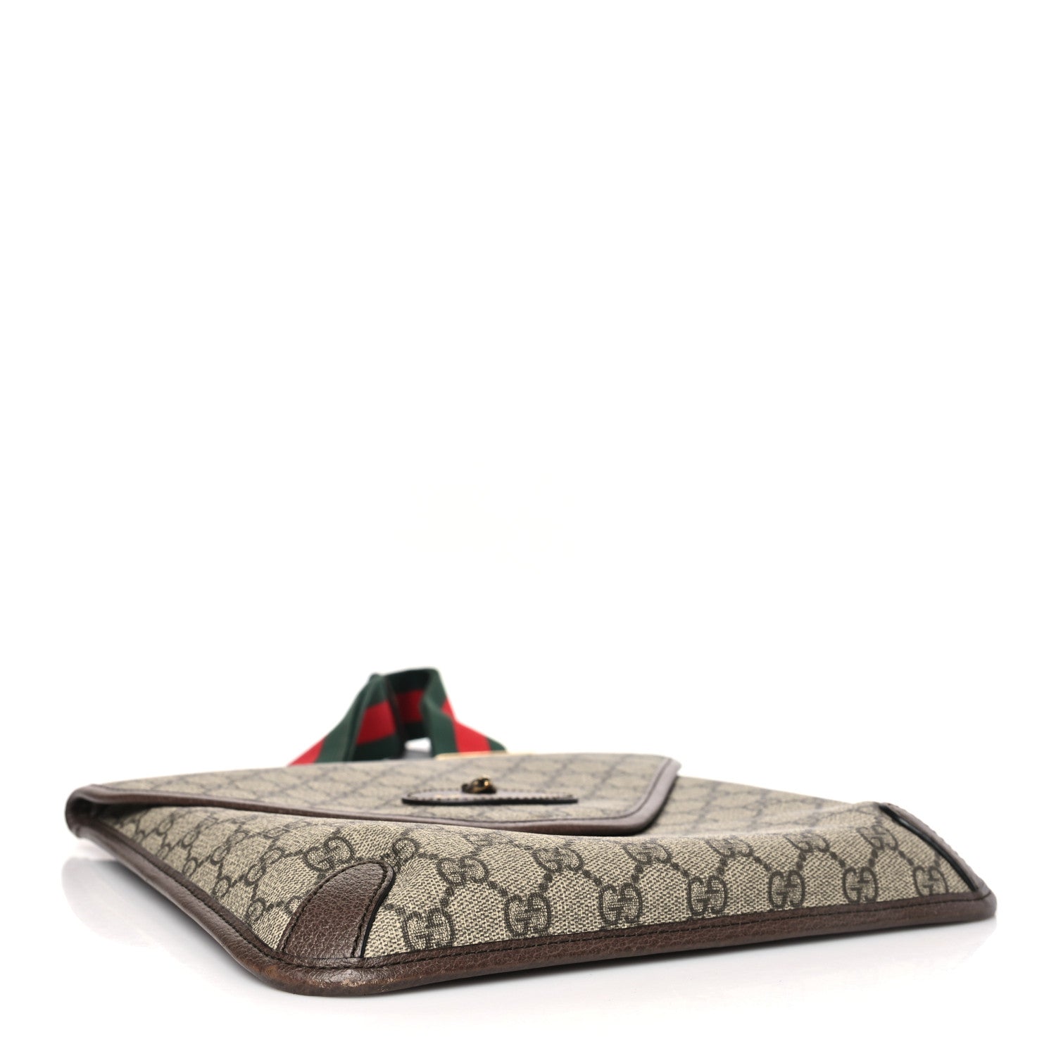 Gucci GG Supreme Monogram Web Medium Neo Vintage Flap Messenger Bag Beige New Acero 4 of 10
