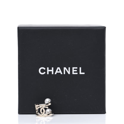 Chanel Pearl CC Single Ear Cuff Gold 6 of 6