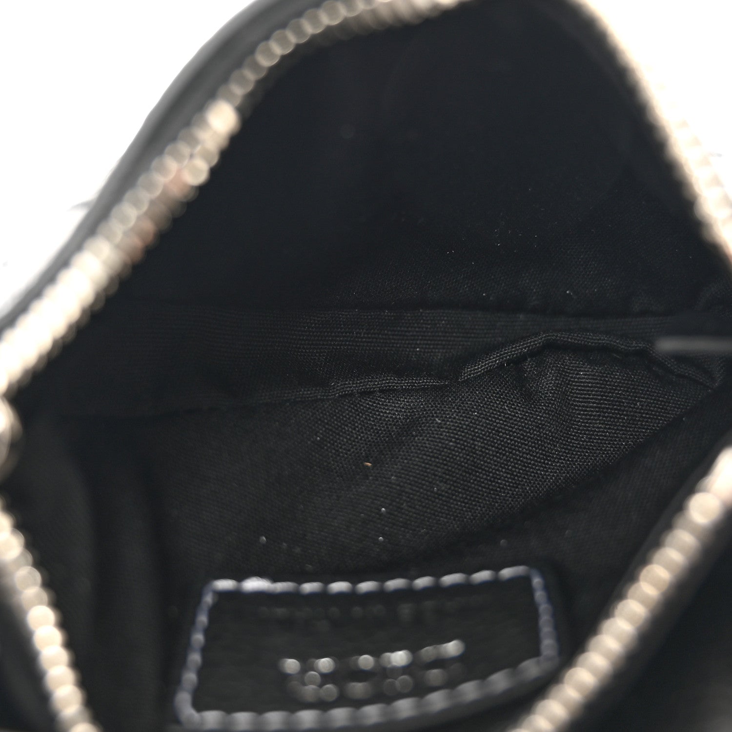 Christian Dior Grained Calfskin Mens Mini Saddle Bag Black 5 of 10