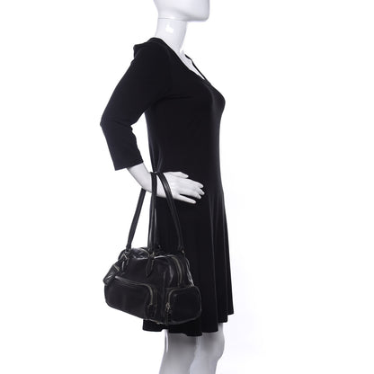 Prada Vitello Daino Satchel Black 2 of 10