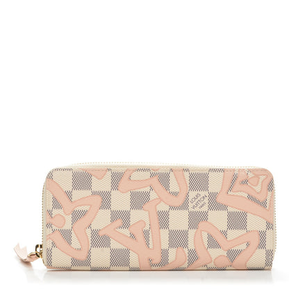 Louis Vuitton Damier Azur Tahitienne Clemence Wallet 1 of 7